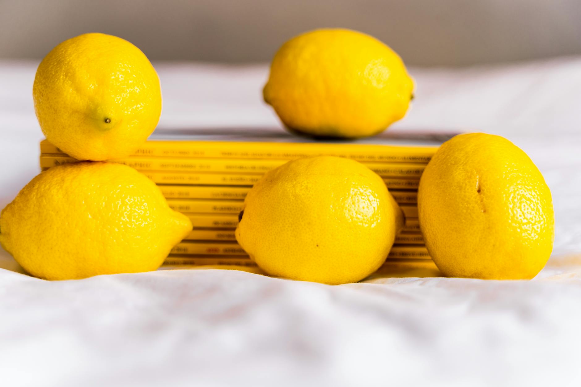 Fresh lemons arranged artfully, symbolizing the natural pleasure reset after stopping hormonal birth control